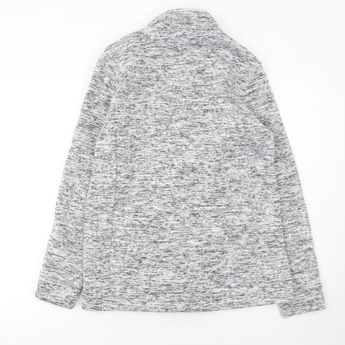 Damart Women's Grey Knit Button Jacket Size 10 Regular