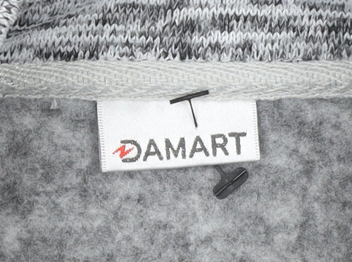 Damart Women's Grey Knit Button Jacket Size 10 Regular