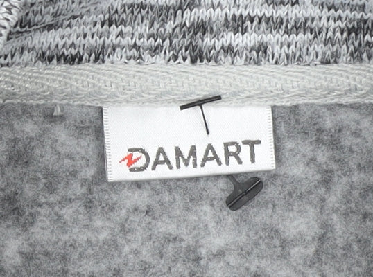 Damart Women's Grey Knit Button Jacket Size 10 Regular