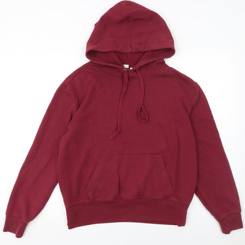 GAP Womens Burgundy Pullover Hoodie Small Cotton Casual Wear