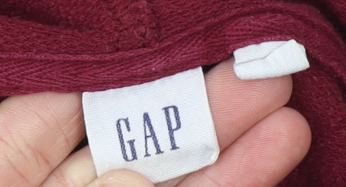 GAP Womens Burgundy Pullover Hoodie Small Cotton Casual Wear