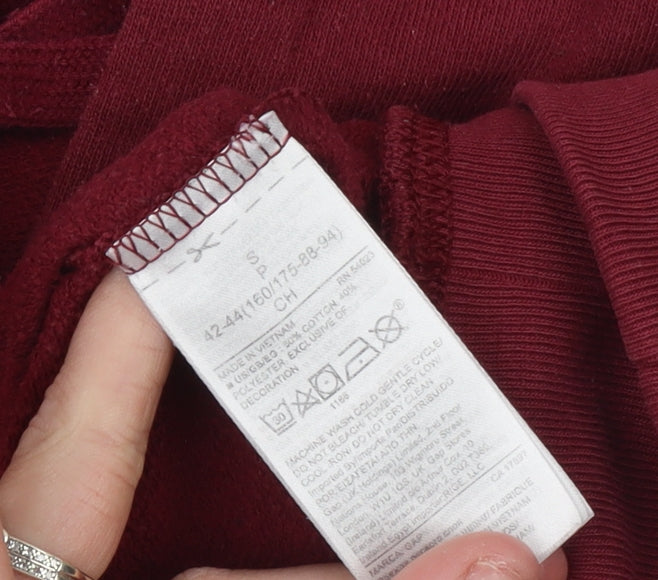 GAP Womens Burgundy Pullover Hoodie Small Cotton Casual Wear