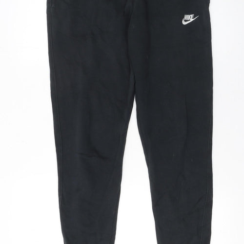 Nike Men's Black Small Jogger Sweatpants Cotton Blend