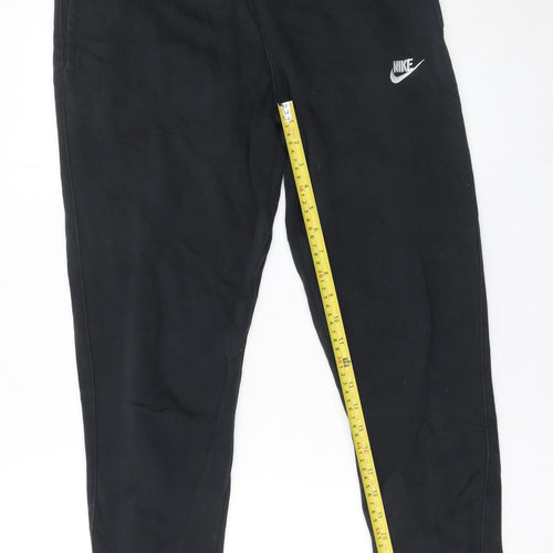 Nike Men's Black Small Jogger Sweatpants Cotton Blend
