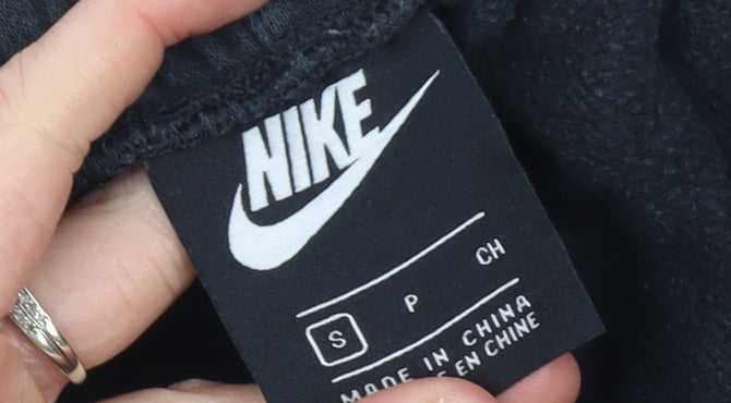 Nike Men's Black Small Jogger Sweatpants Cotton Blend