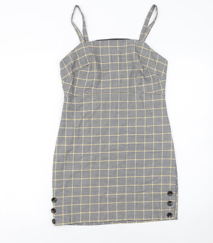 Miss Selfridge Petites Women’s Multicoloured Check Pinafore Dress Size 8