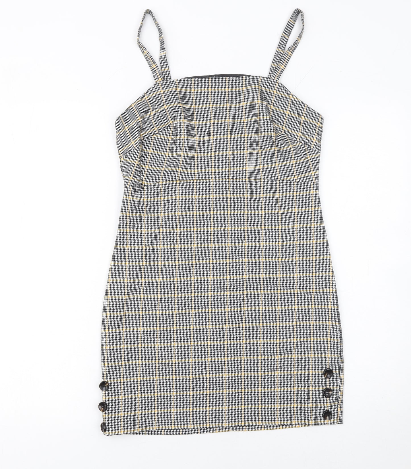 Miss Selfridge Petites Women’s Multicoloured Check Pinafore Dress Size 8