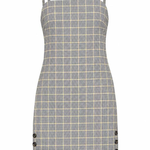 Miss Selfridge Petites Women’s Multicoloured Check Pinafore Dress Size 8