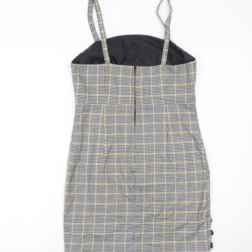 Miss Selfridge Petites Women’s Multicoloured Check Pinafore Dress Size 8