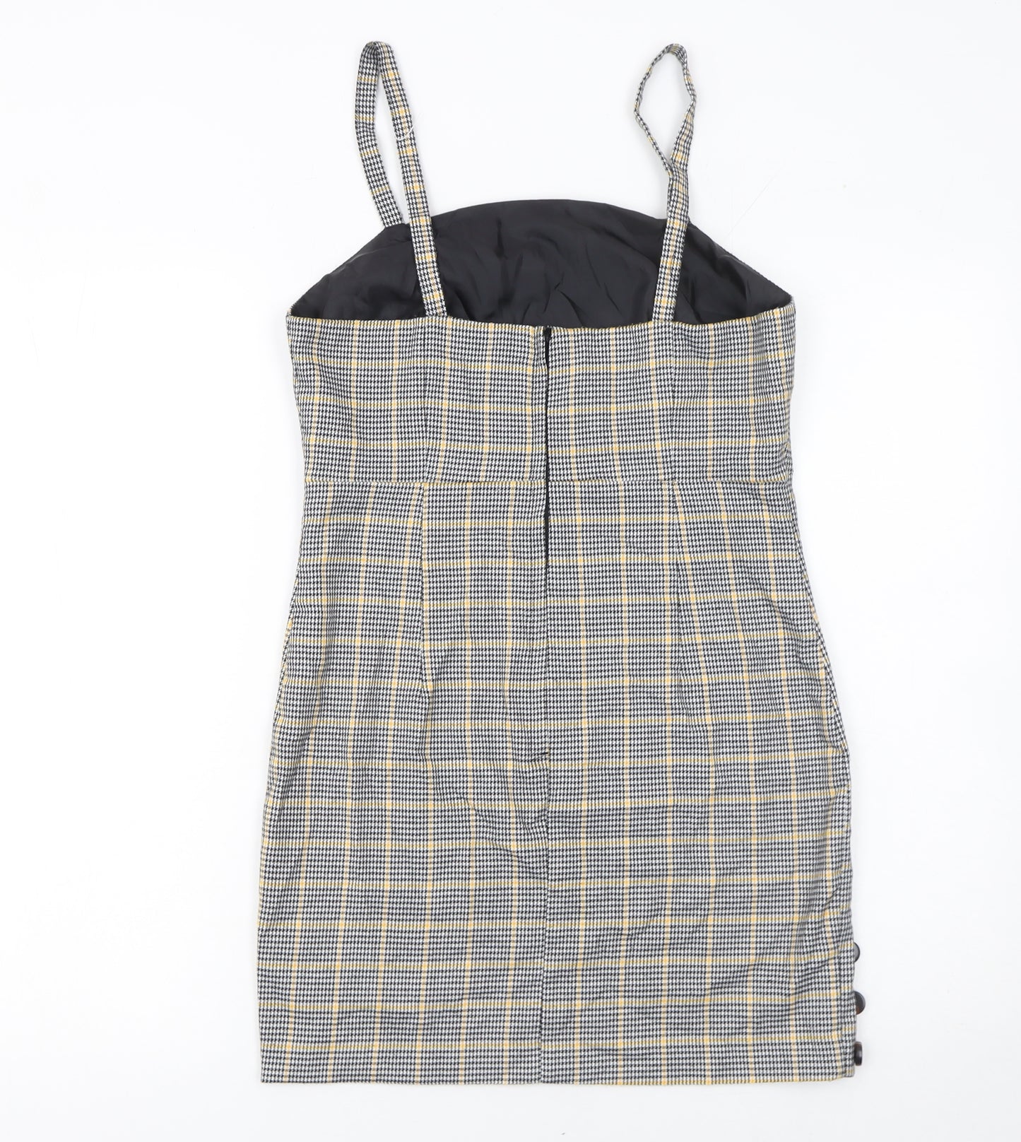 Miss Selfridge Petites Women’s Multicoloured Check Pinafore Dress Size 8