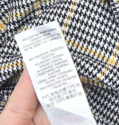 Miss Selfridge Petites Women’s Multicoloured Check Pinafore Dress Size 8
