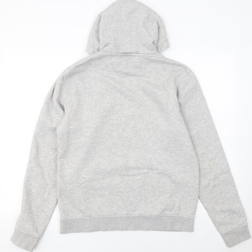 Farah Men's Grey Pullover Hoodie Size M Classic Logo Sweatshirt