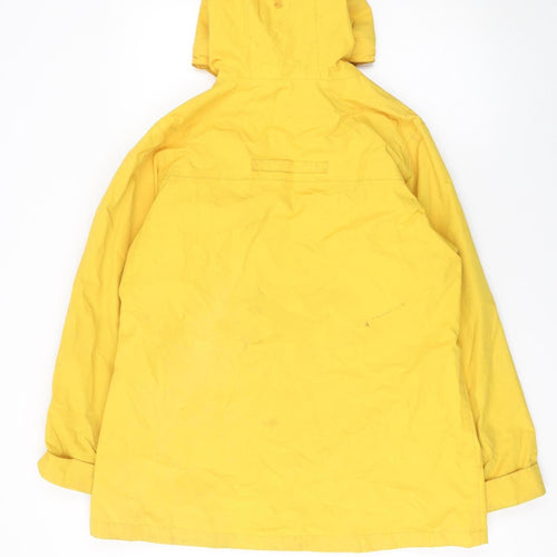 Regatta Womens Yellow Waterproof Hooded Rain Coat Jacket Size 14