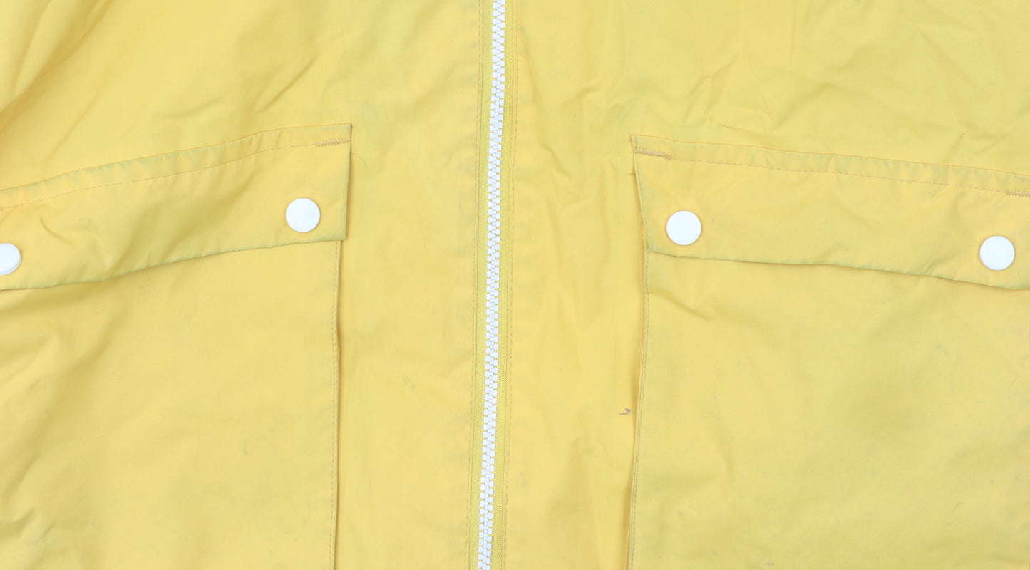 Regatta Womens Yellow Waterproof Hooded Rain Coat Jacket Size 14