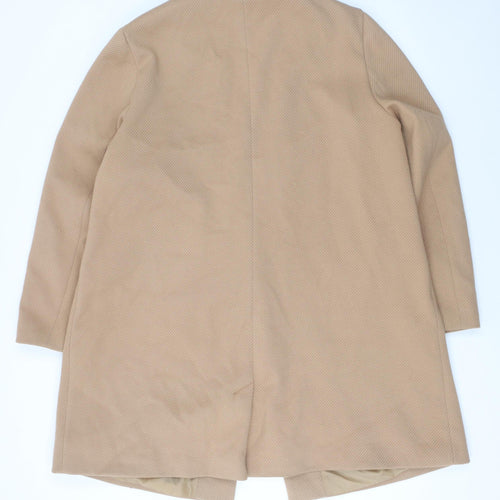 Friends Like These Women’s Beige Long Overcoat UK 20 Polyester Lined Classic Style
