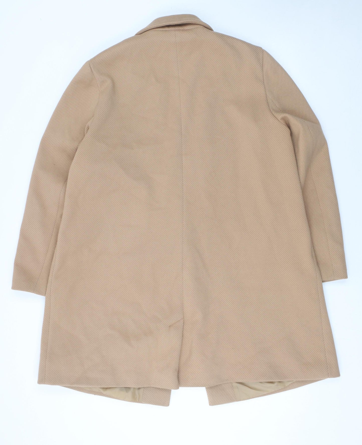 Friends Like These Women’s Beige Long Overcoat UK 20 Polyester Lined Classic Style