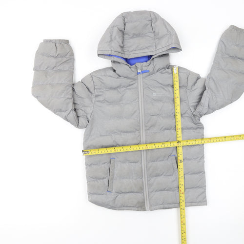 Mountain Warehouse Boys Grey 5-6 Years Hooded Puffer Jacket