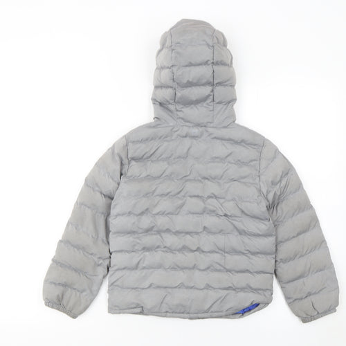 Mountain Warehouse Boys Grey 5-6 Years Hooded Puffer Jacket