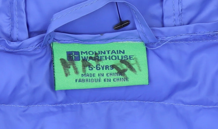Mountain Warehouse Boys Grey 5-6 Years Hooded Puffer Jacket