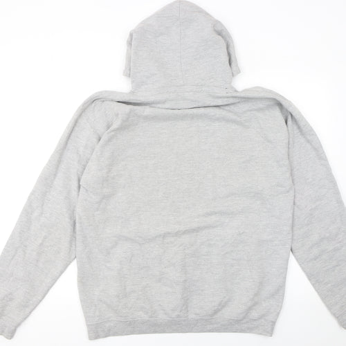 Baas Men's Grey Pullover Hoodie L Street Style Graphic Cotton