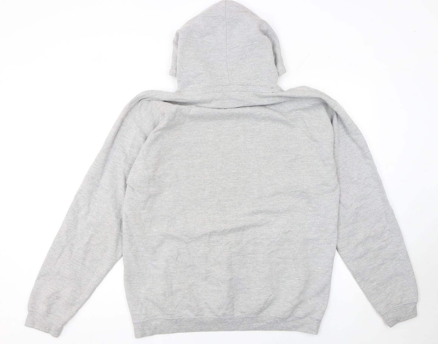 Baas Men's Grey Pullover Hoodie L Street Style Graphic Cotton