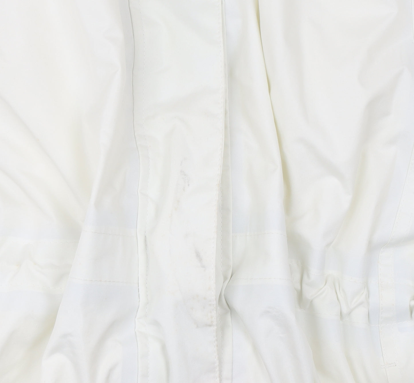 Snowdonia Womens White Grey Hooded Rain Coat Jacket Size 16