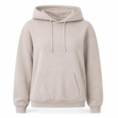 Topshop Women Beige Pullover Hoodie Size S Cotton Blend Casual