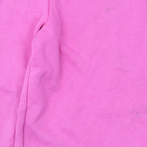 Converse Girls Pink Hoodie L 12-13 Years Pullover Cotton Blend Sweatshirt
