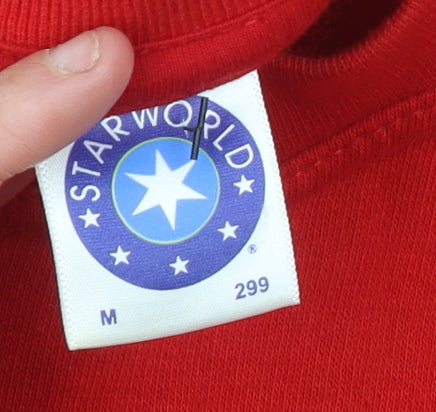 Starworld Women Red Merry Christmas Sweatshirt M University of Sheffield