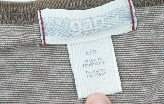 Todd Snyder Men’s Beige Cotton Crew Neck Short Sleeve T-Shirt L