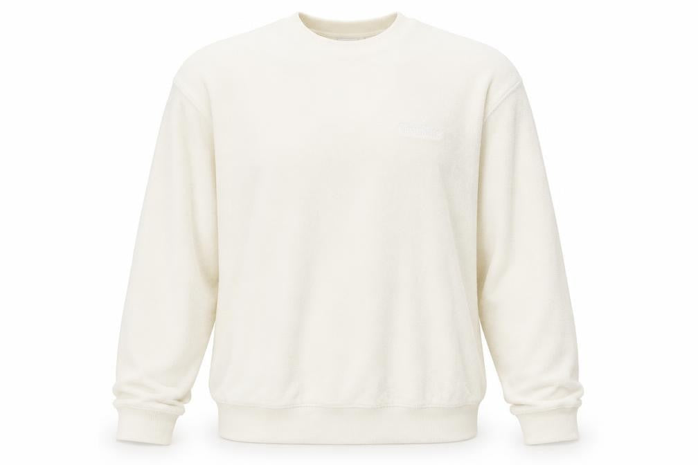 H&M Women’s Beige Relaxed Fit Sweatshirt Size M Cotton Blend