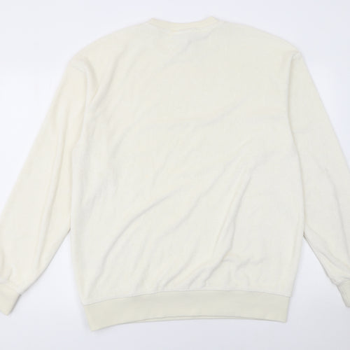 H&M Women’s Beige Relaxed Fit Sweatshirt Size M Cotton Blend
