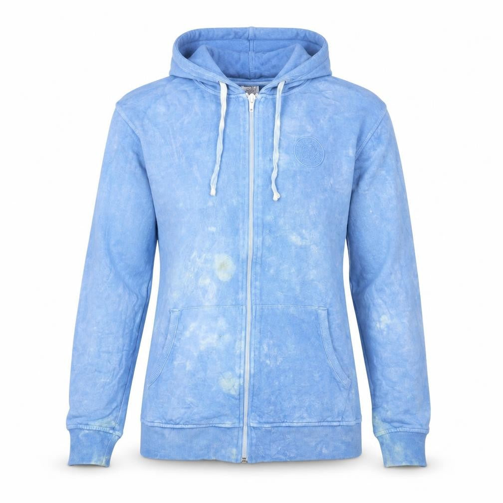 Leicester City Blue Full Zip Hoodie Women M Thai Indigo Collection