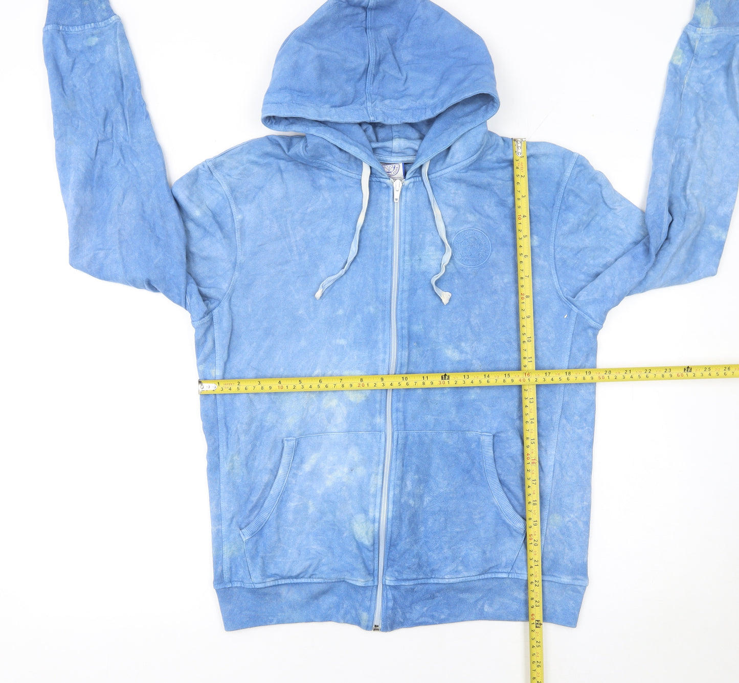Leicester City Blue Full Zip Hoodie Women M Thai Indigo Collection