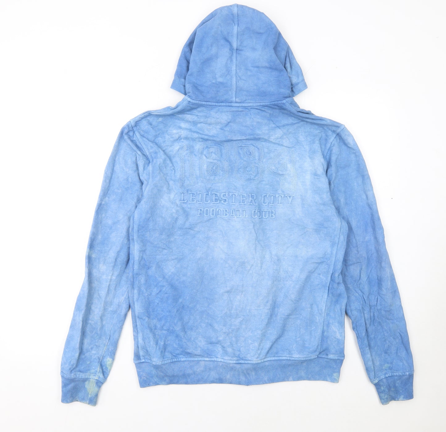 Leicester City Blue Full Zip Hoodie Women M Thai Indigo Collection