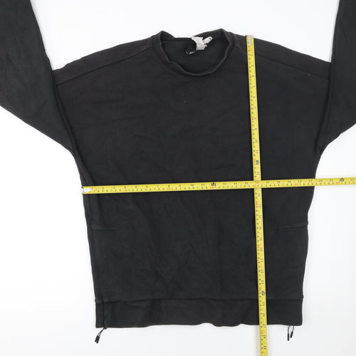 Adidas Men’s Black Pullover Sweatshirt L Regular Fit Sports Style