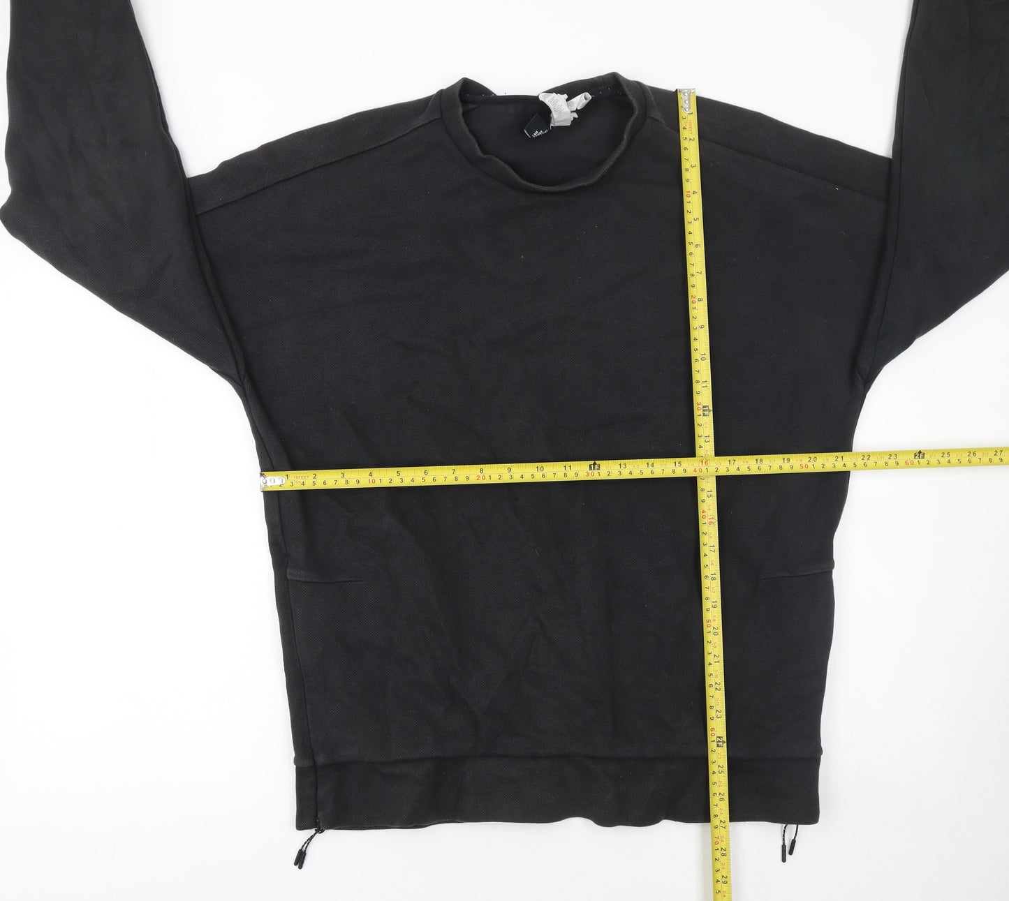 Adidas Men’s Black Pullover Sweatshirt L Regular Fit Sports Style