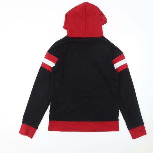 Jordan Boys Black Red Pullover Hoodie 12-13 Years Basketball Graphic