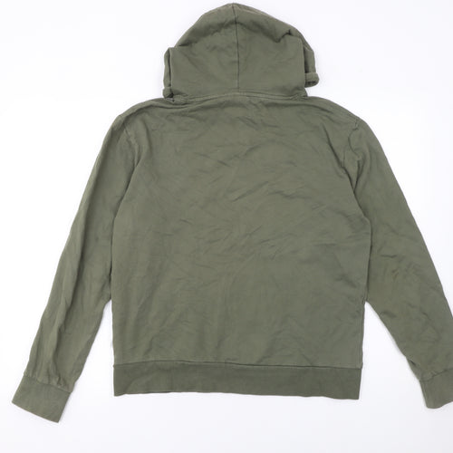 Choose Love Women’s Khaki Hoodie Small 100% Cotton Graphic Pullover