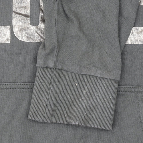 Choose Love Women’s Khaki Hoodie Small 100% Cotton Graphic Pullover