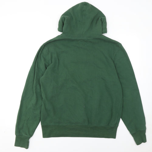 47 Brand Men's Green Small Pullover Hoodie with Logo Graphic Print