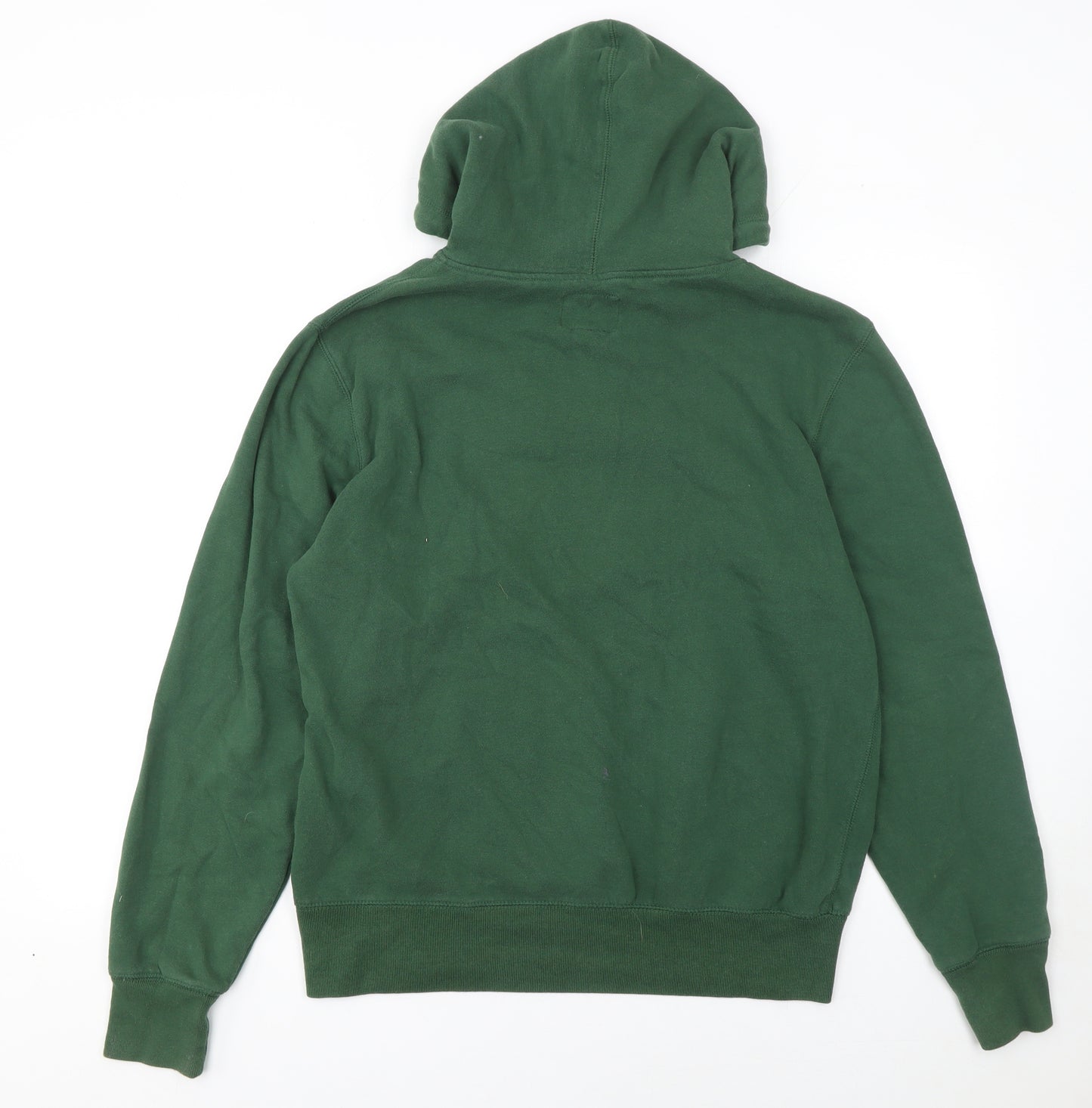 47 Brand Men's Green Small Pullover Hoodie with Logo Graphic Print