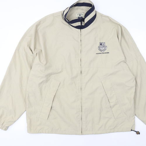 Cutter & Buck Men's Beige Windbreaker Jacket L Golf Sports Casual