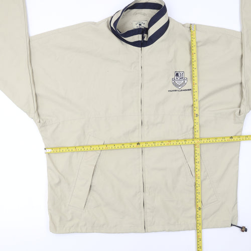 Cutter & Buck Men's Beige Windbreaker Jacket L Golf Sports Casual