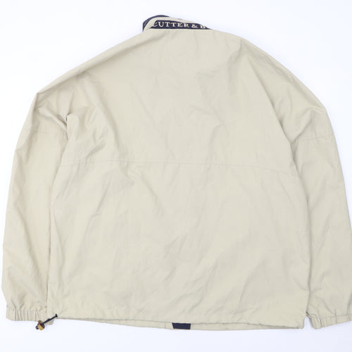 Cutter & Buck Men's Beige Windbreaker Jacket L Golf Sports Casual