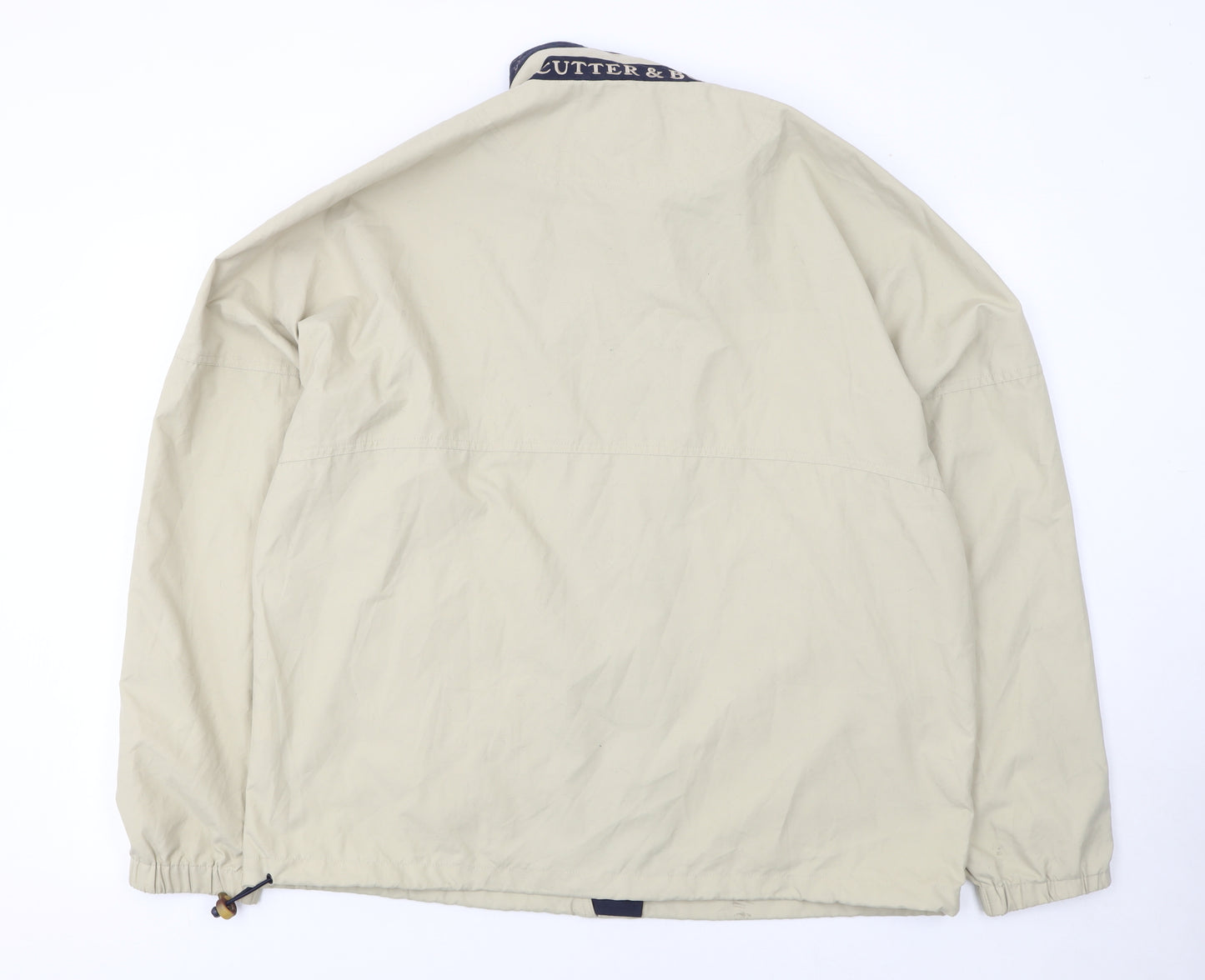 Cutter & Buck Men's Beige Windbreaker Jacket L Golf Sports Casual
