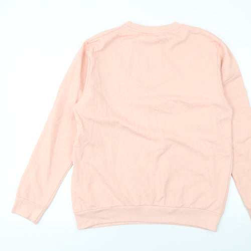 Disney Women Pink Minnie Mouse Sweatshirt Size 14 XL Cotton Blend