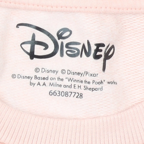 Disney Women Pink Minnie Mouse Sweatshirt Size 14 XL Cotton Blend