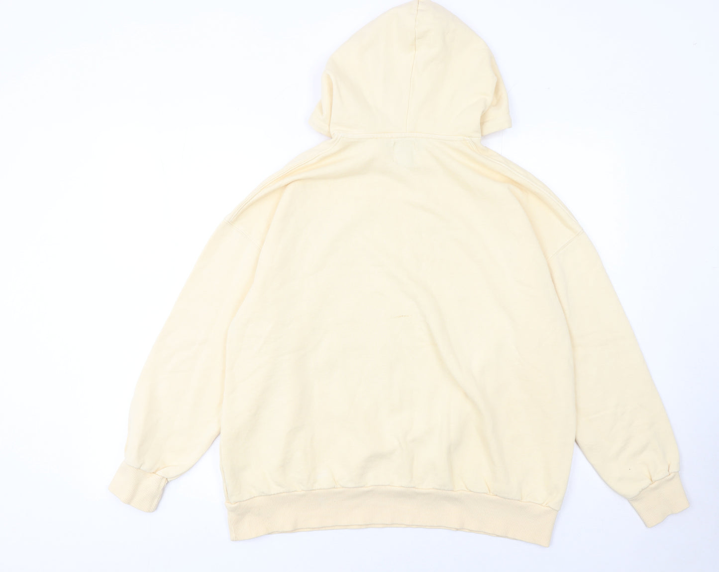 Pull & Bear Womens Beige Hoodie S Lostport Coast Beach Graphic Cotton