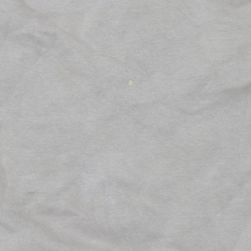 Nike Womens Beige Small Pullover Sweatshirt Cotton Blend Logo Crew Neck
